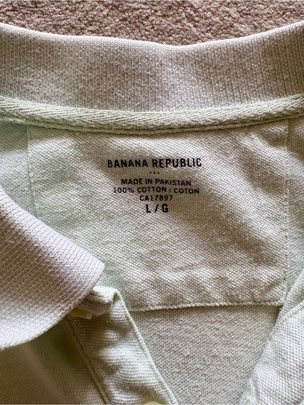 Banana Republic Pale Mint Green Polo worn only a couple of times - Picture 2 of 4